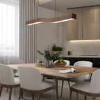 Ylen Nordic Pendant Light Walnut Colour Living Room/Bedroom/Dining Room