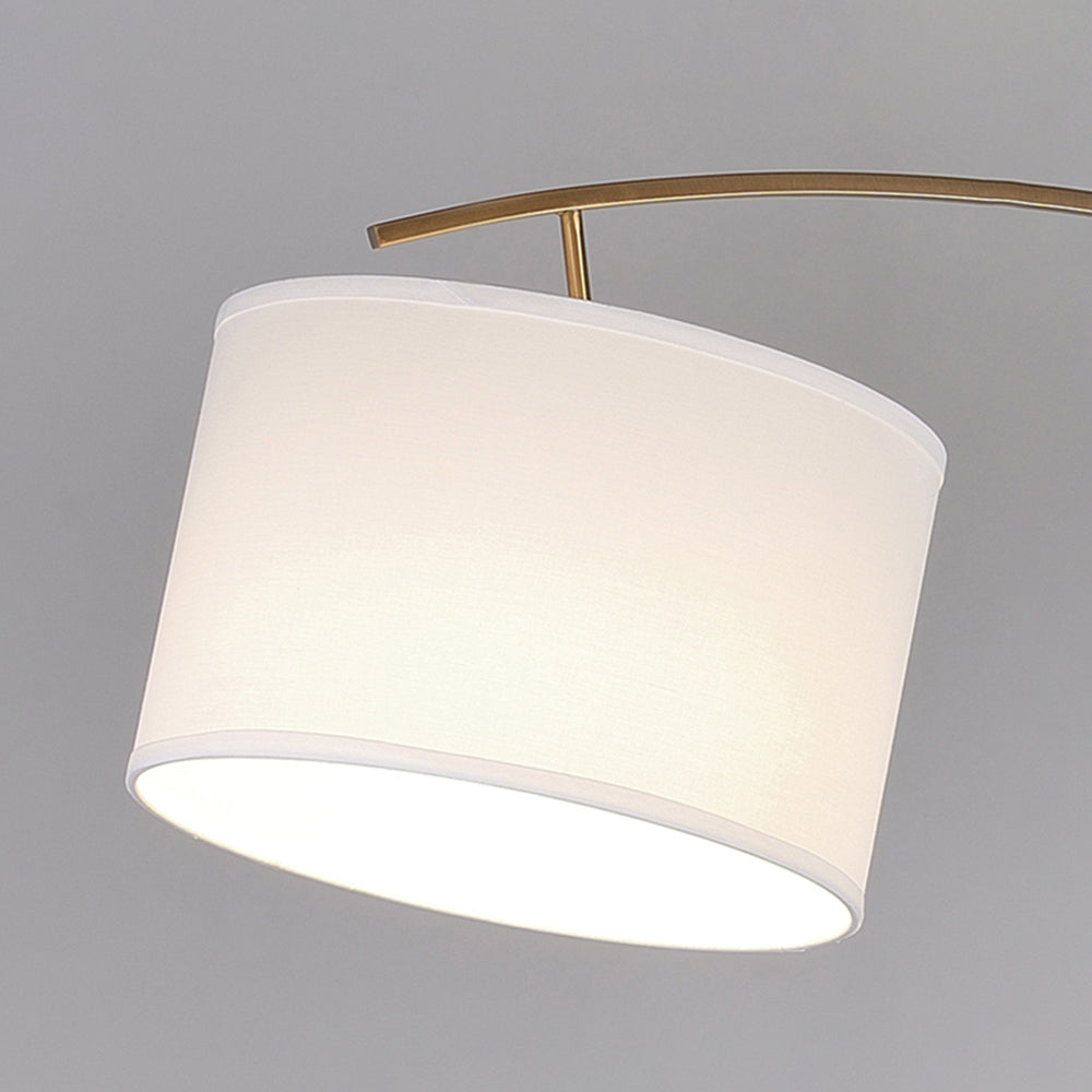Salgado Floor Lamp 3 Color Temperature Switchable, Artificial Fabric/Metal