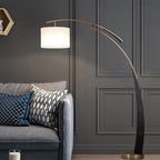 Salgado Floor Lamp 3 Color Temperature Switchable, Artificial Fabric/Metal