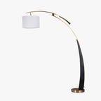 Salgado Floor Lamp 3 Color Temperature Switchable, Artificial Fabric/Metal