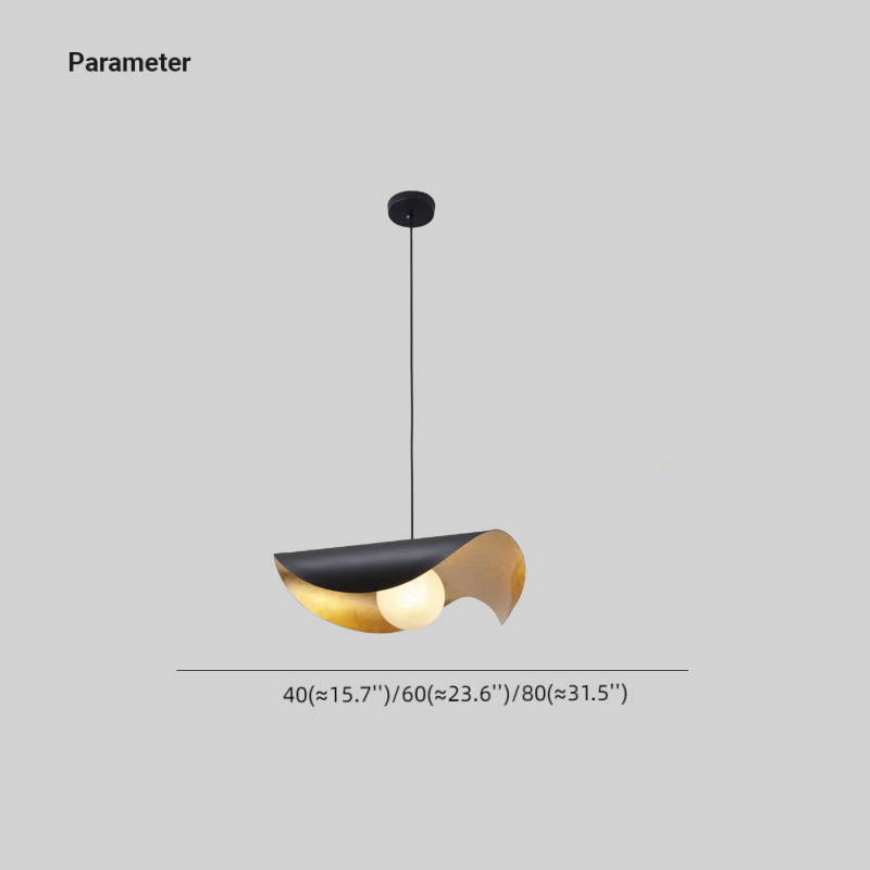 Arisha Modern Nordic Minimalist Metal/Marble Pendant Light, Black