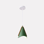 Valentina Modern Cone Pendant Light, Wood/Metal