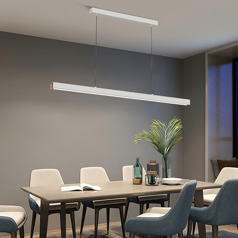 Orva Minimalist Classic Black & White Linear Pendant Light