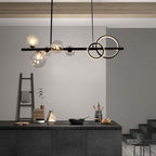Arisha Pendant Light Bubble Circle Modern Black/Gold, Bedroom