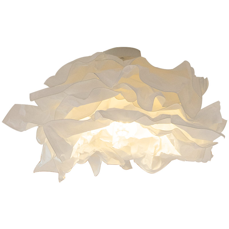 Ritta  Flush Mount Ceiling Light Design Flower  Natural Paper