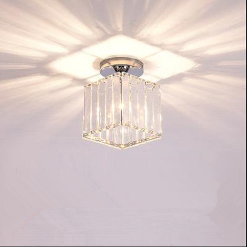 Stonel Modern Metal/Crystal Ceiling Light, 3 Colors