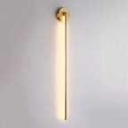 Fauro Modern Linear Metal&Silica Gel Wall Mount Lamps, Gold
