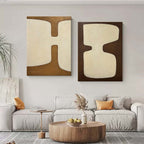 Wall Art Abstract Neutral Organic Soft