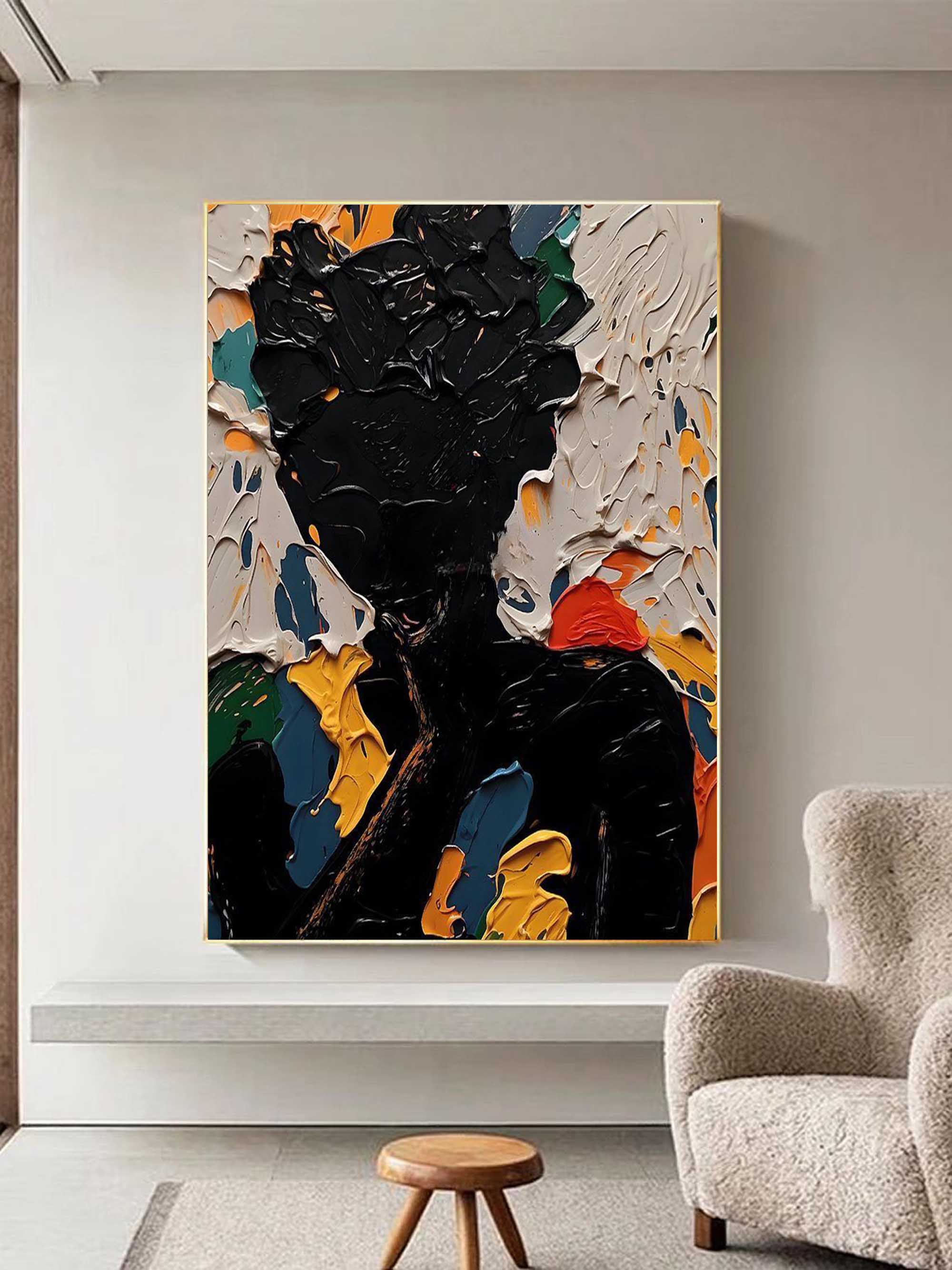 Maya Colorful Figure Wall Art