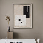 Minimalist Geometric Abstract Oil Painting