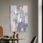 Soft Neutral Abstract Oil Painting