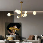 Valentina Modern Glass Shade Pendant Light, Copper/Black