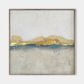 Minimalist Gold Leaf Abstract Landscape Painting