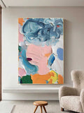 Abstract Impasto Portrait Painting