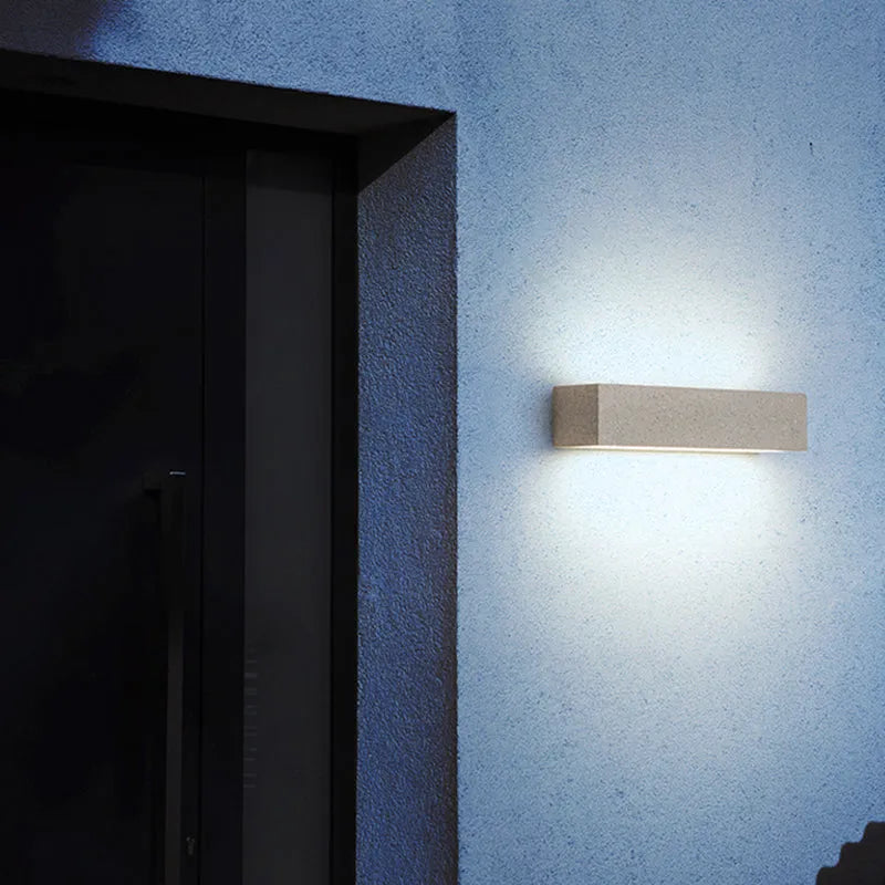 Fyra LED Outdoor Wall Lamp, Black & White