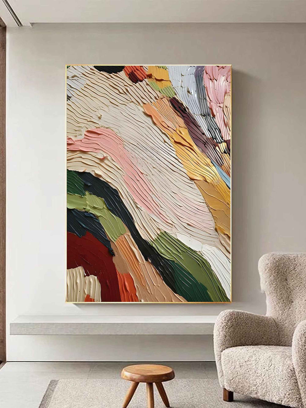 Caspian Colorful Painting Wall Art
