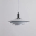 Nylo Contemporary Minimalist Frisbee Shaped Metal Pendant Light