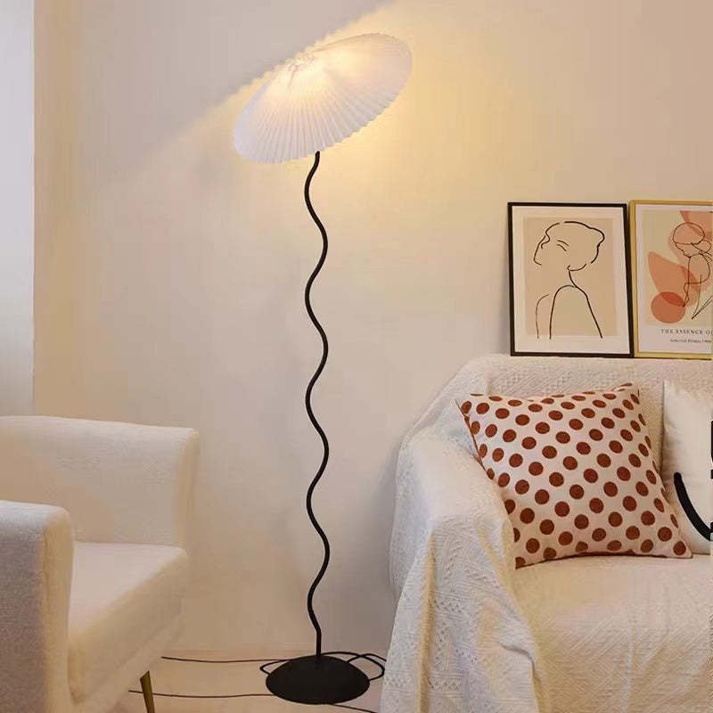 Ritta Modern Mushroom Fabric Led Floor Lamp