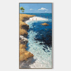 Tropical Peninsula Impasto Painting