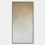 Wabi-Sabi Flowing Lines Bas-Relief Painting