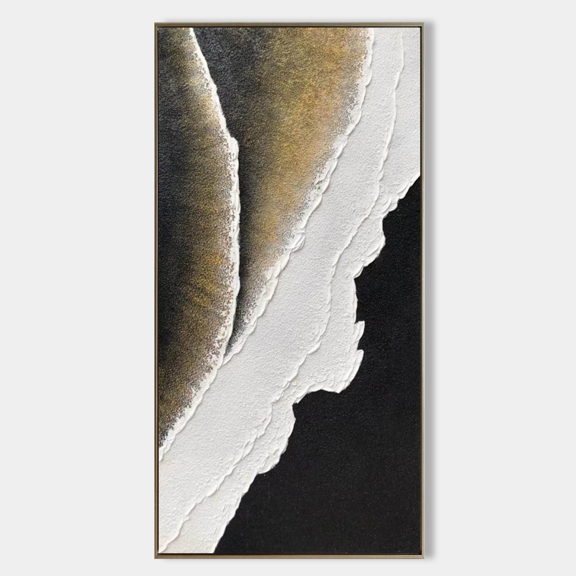 Luxury Abstract Geode Relief Painting
