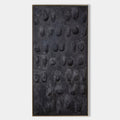 Plaster Art Dark Textured Stone Pattern Abstract Painting