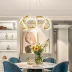 Clyra Modern Irregular Flower Pendant Light, 3 Colors