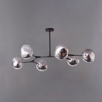 Arisha Modern Globe Lava 3 Pendant Light Fixture