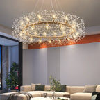 Arisha Modern Dandelion LED Pendant Light GoldCrystal Bedroom/Living Room