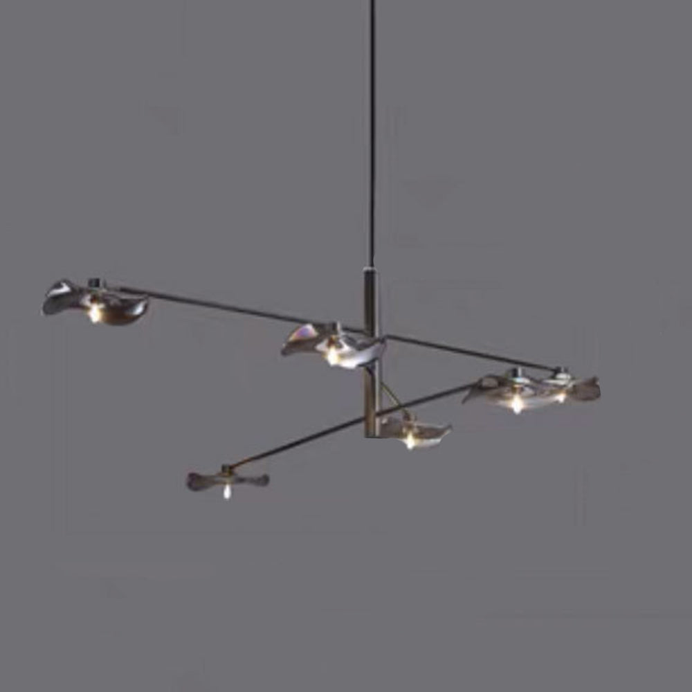 Arisha Modern Branch Metal Pendant Light, Clear/Multicolor