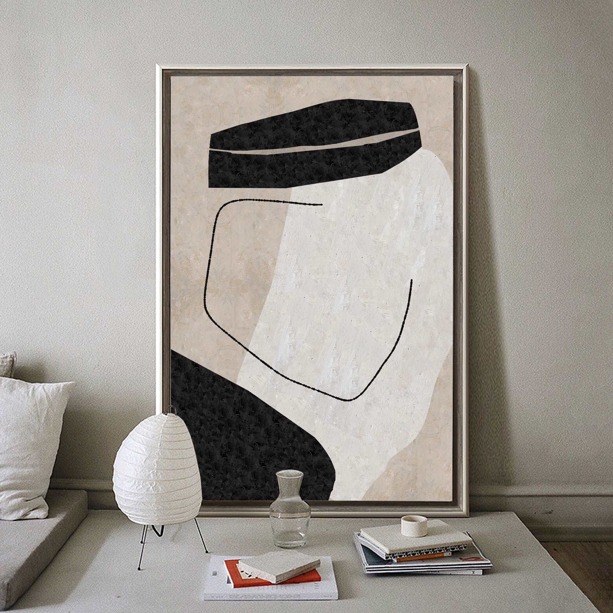 Abstract Emirati Kandura Portrait Painting
