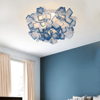 Valentina Art Deco Flower  Flush Mount Ceiling Light 7 Colours