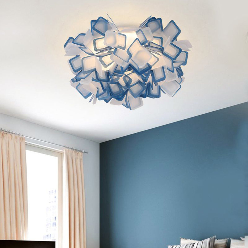 Valentina Art Deco Flower  Flush Mount Ceiling Light 7 Colours