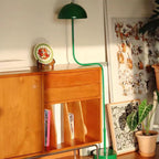 Salgado Floor Lamp Mushroom Middle Ancient, Arc Metal, Green, Dining Room