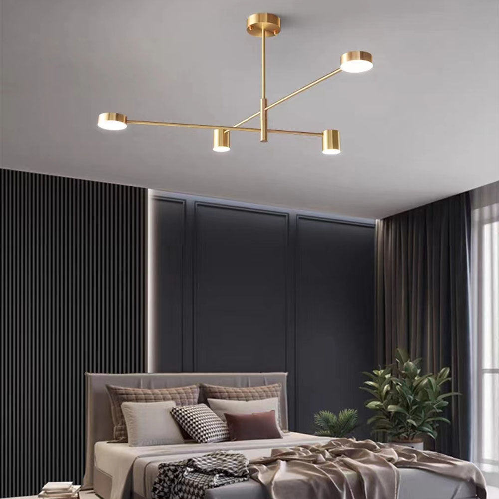 Arisha Pendant Light Branch Industrial Black/Gold, Bedroom