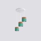 Valentina Modern Can Shape Metal/Wood Pendant Light