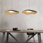 Arisha Wabi-Sabi Resin LED Pendant Light, White/Orange/Black