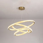 Kristy Contemporary Gold Luxury Ring Pendant Light