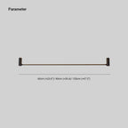 Arisha Minimalist Linear Flush Mount Ceiling Light, Black, Hallway
