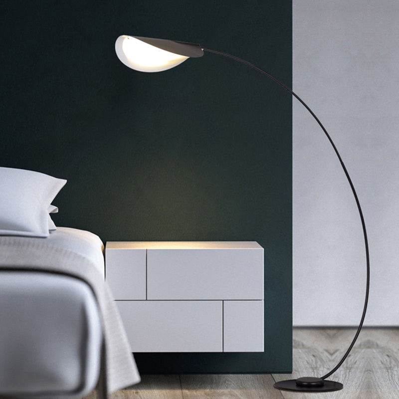 Edge Modern Arch Metal Floor Lamp, Black