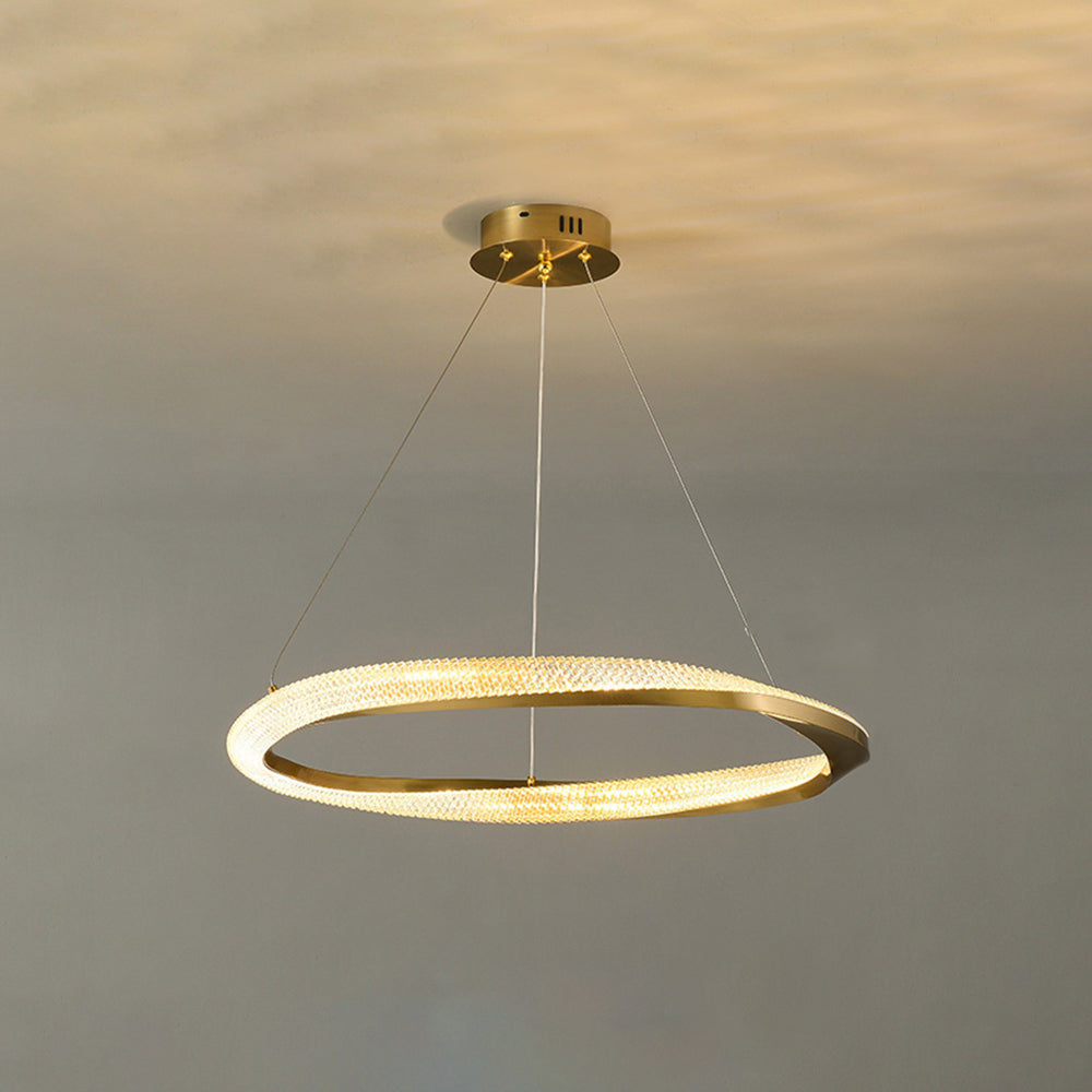 Arisha Minimalist Ring Spiral Shape  Pendant Light,Gold