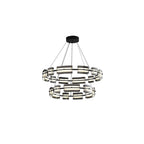 Arisha Minimalist Ring Metal Pendant Light,Black/Gold
