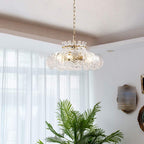 Arisha Modern Pear Shaped Chandelier Ice Melting Glass Bedroom