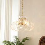 Arisha Modern Pear Shaped Chandelier Ice Melting Glass Bedroom