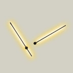 Arisha Modern Minimalist LED Wall Reading Lamp, Black
