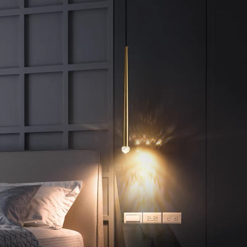Arisha  Pendant Light Linear Modern, Gold, Living Rooms