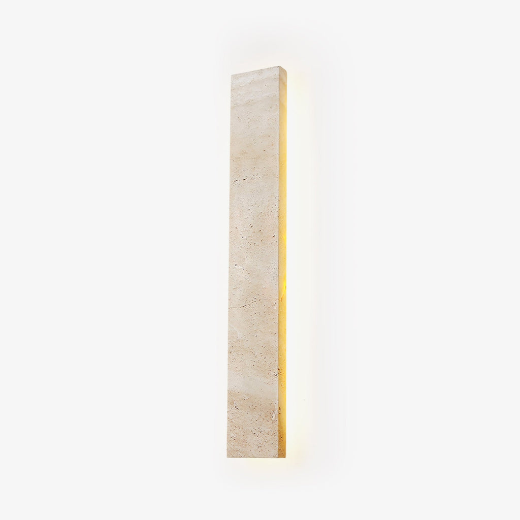 Olnorir Slim Rectangle Travertine Wall Light