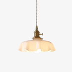 Civen Farmhouse Ruffled Pendant Light