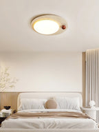 Circular Travertine  Ceiling Light