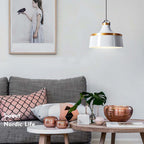 Valentina Modern Colorful Single Pendant Light, Metal Shade